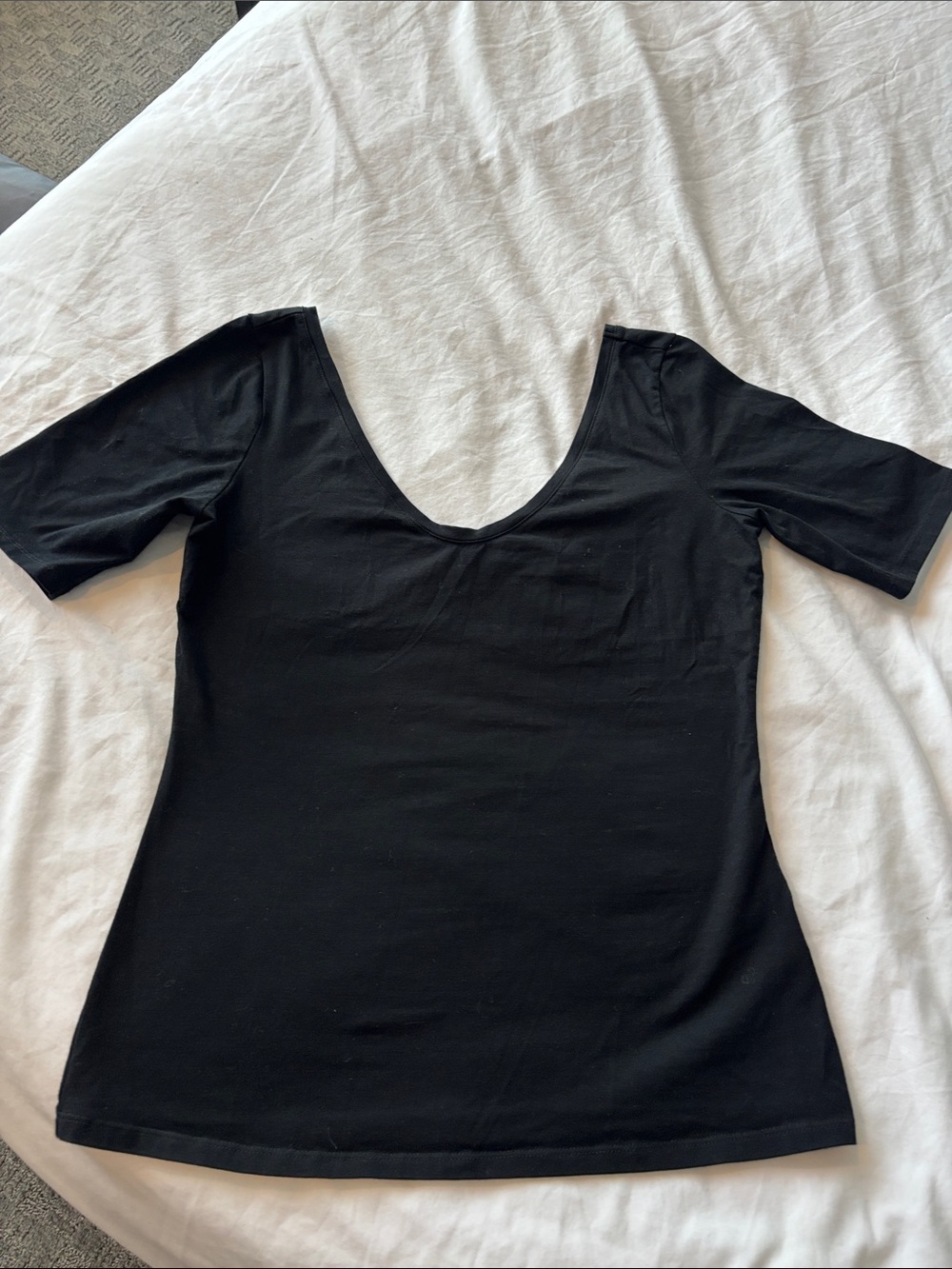 RW &Co Black v-Neck Women's Top